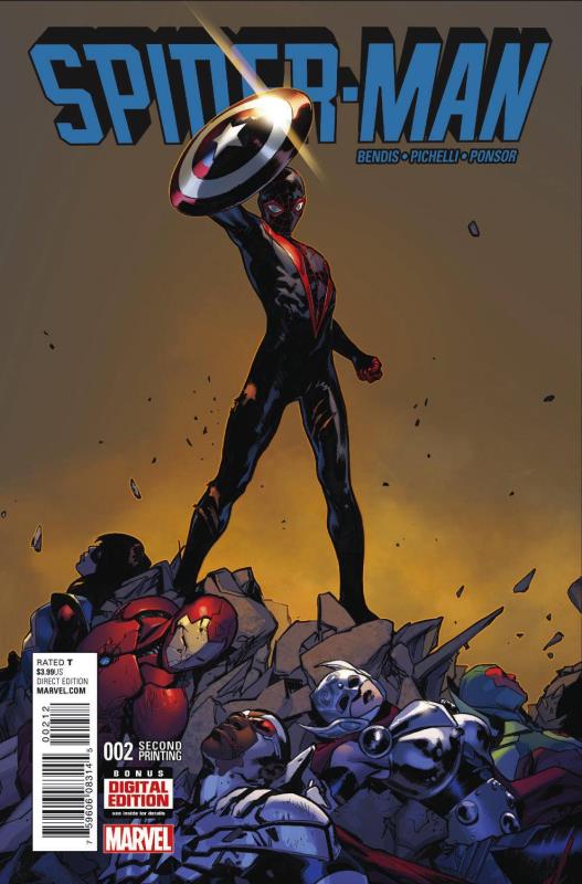 SPIDER-MAN #2 PICHELLI 2ND PTG VARIANT