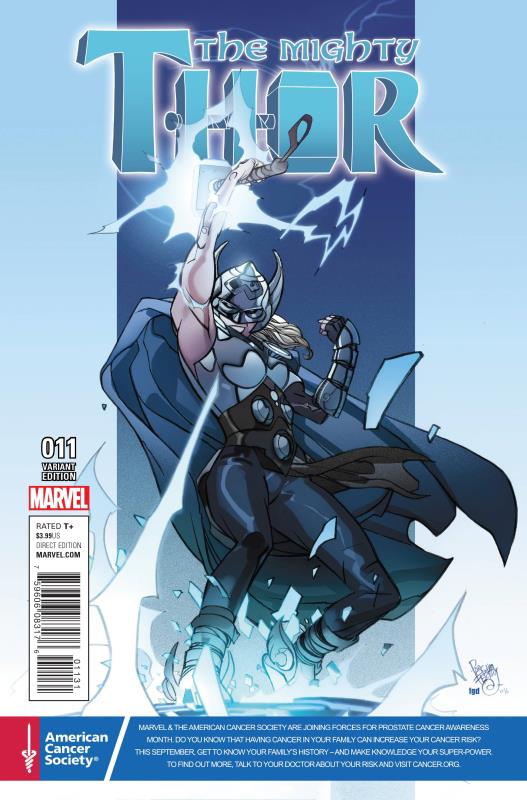 MIGHTY THOR #11 PROSTATE AWARENESS MONTH VARIANT