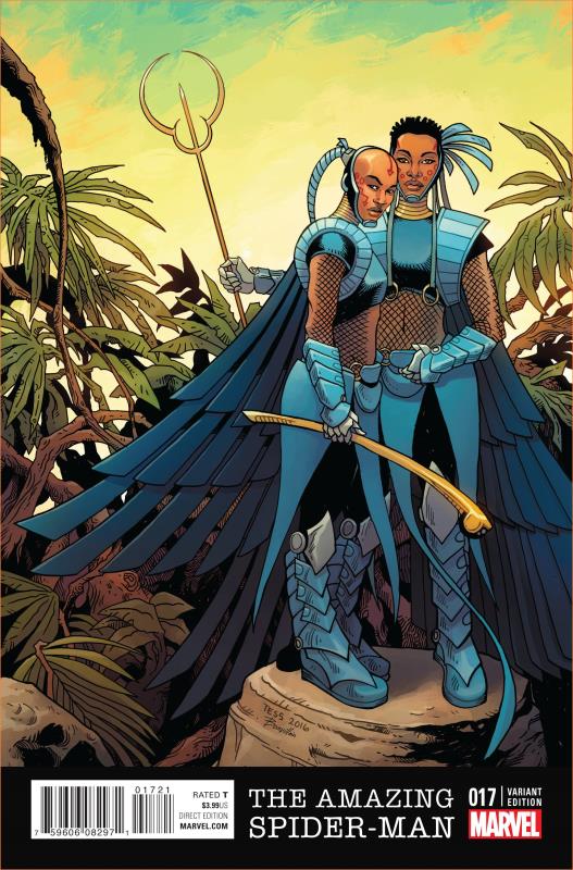 AMAZING SPIDER-MAN #17 RICHARDSON BLACK PANTHER VARIANT