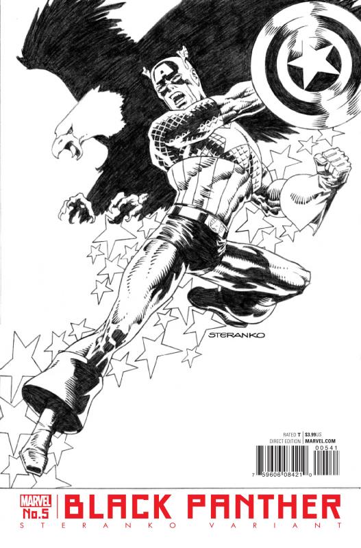 BLACK PANTHER #5 STERANKO CAPTAIN AMERICA VARIANT