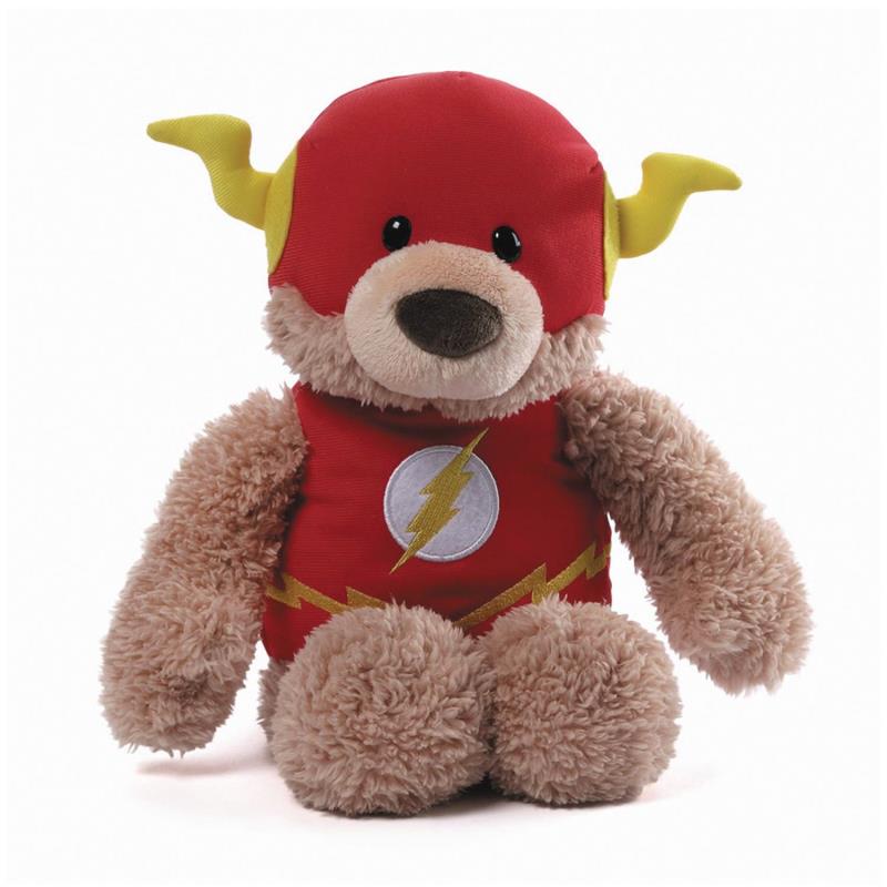 GUND DC FLASH BLAZE TEDDY BEAR 12IN PLUSH