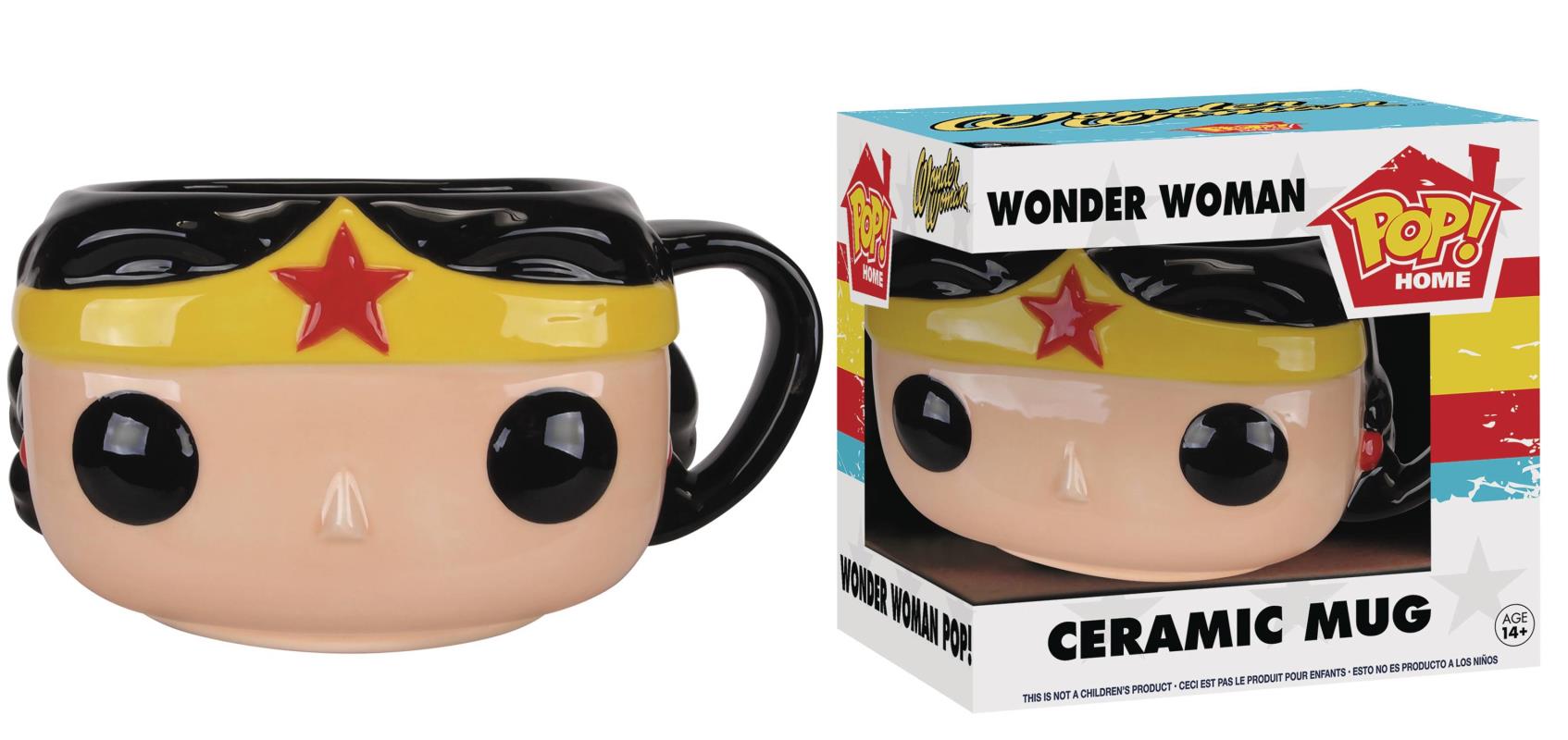 POP HOME DC WONDER WOMAN HEAD MUG