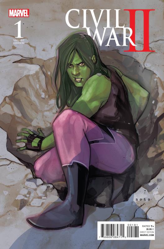 CIVIL WAR II #1 (OF 6) 1:10 NOTO CHARACTER VARIANT
