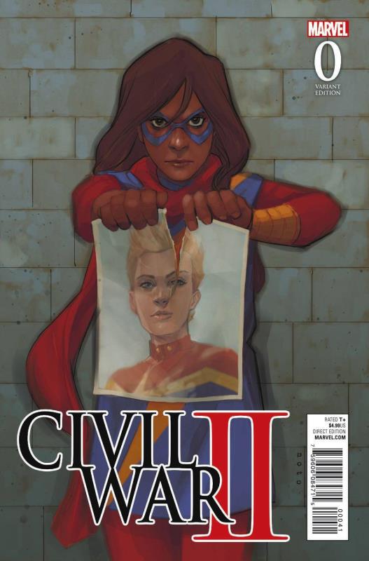CIVIL WAR II #0 1:10 NOTO CHARACTER VARIANT