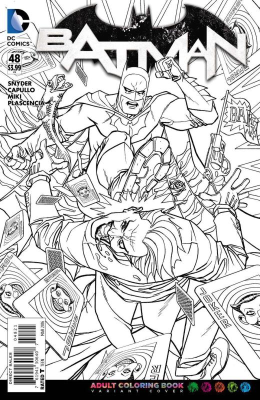 BATMAN #48 ADULT COLORING BOOK VARIANT ED