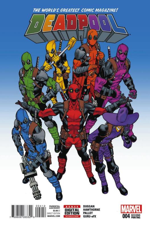 DEADPOOL #4 HAWTHORNE 2ND PTG VARIANT