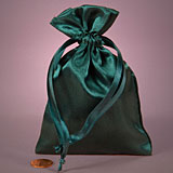 SMALL DICE BAG SATIN FOREST