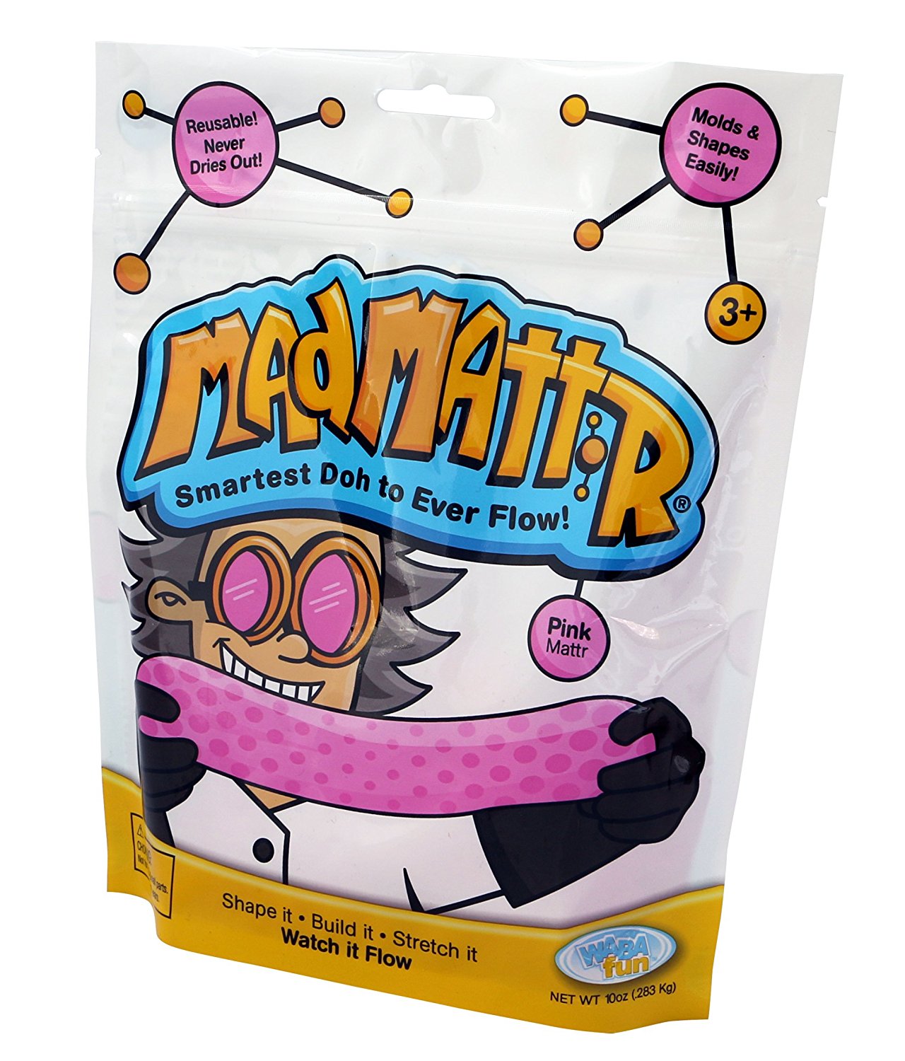 MAD MATTR 10 OZ CRAZY DOUGH: PINK
