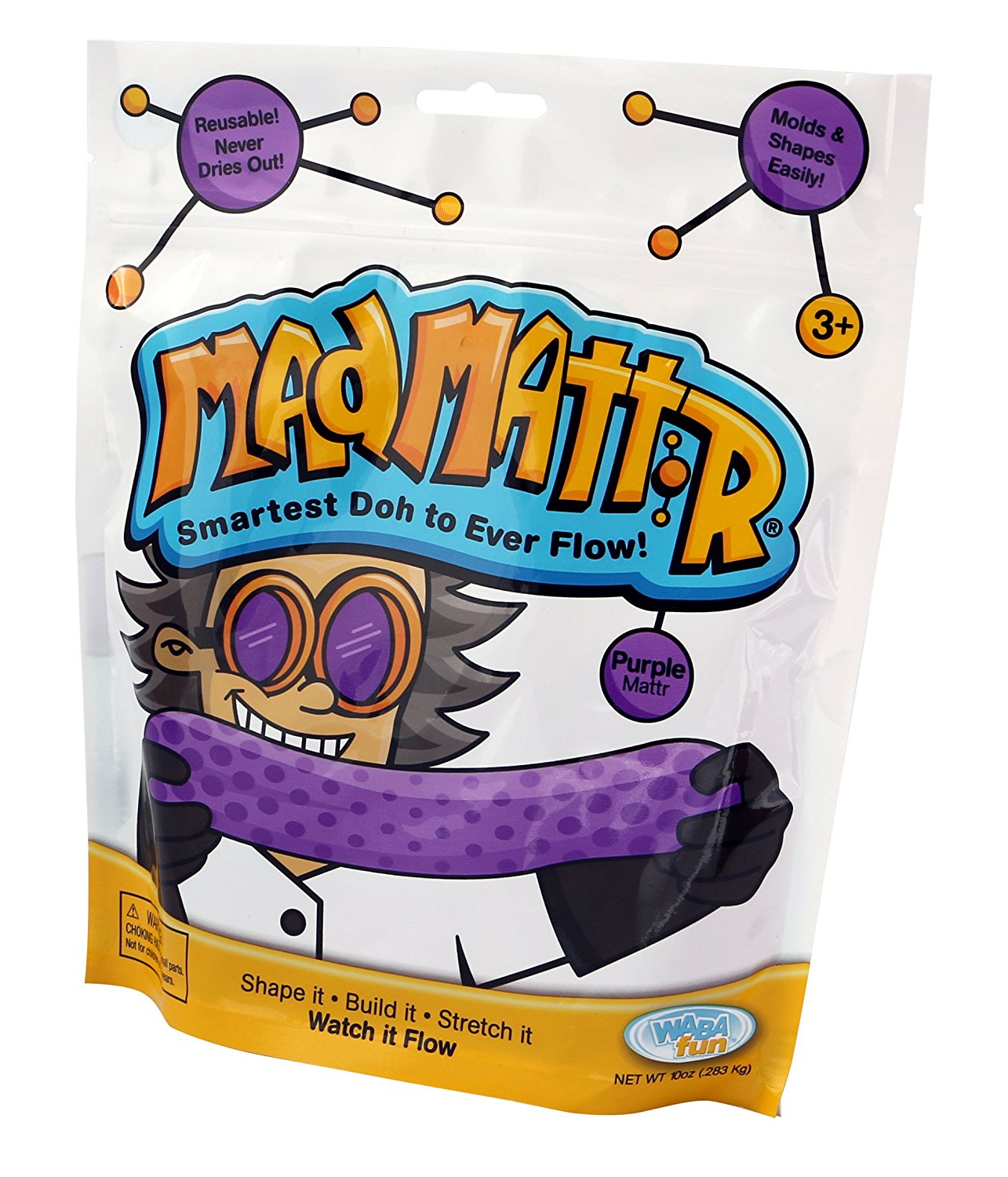 MAD MATTR 10 OZ CRAZY DOUGH: PURPLE