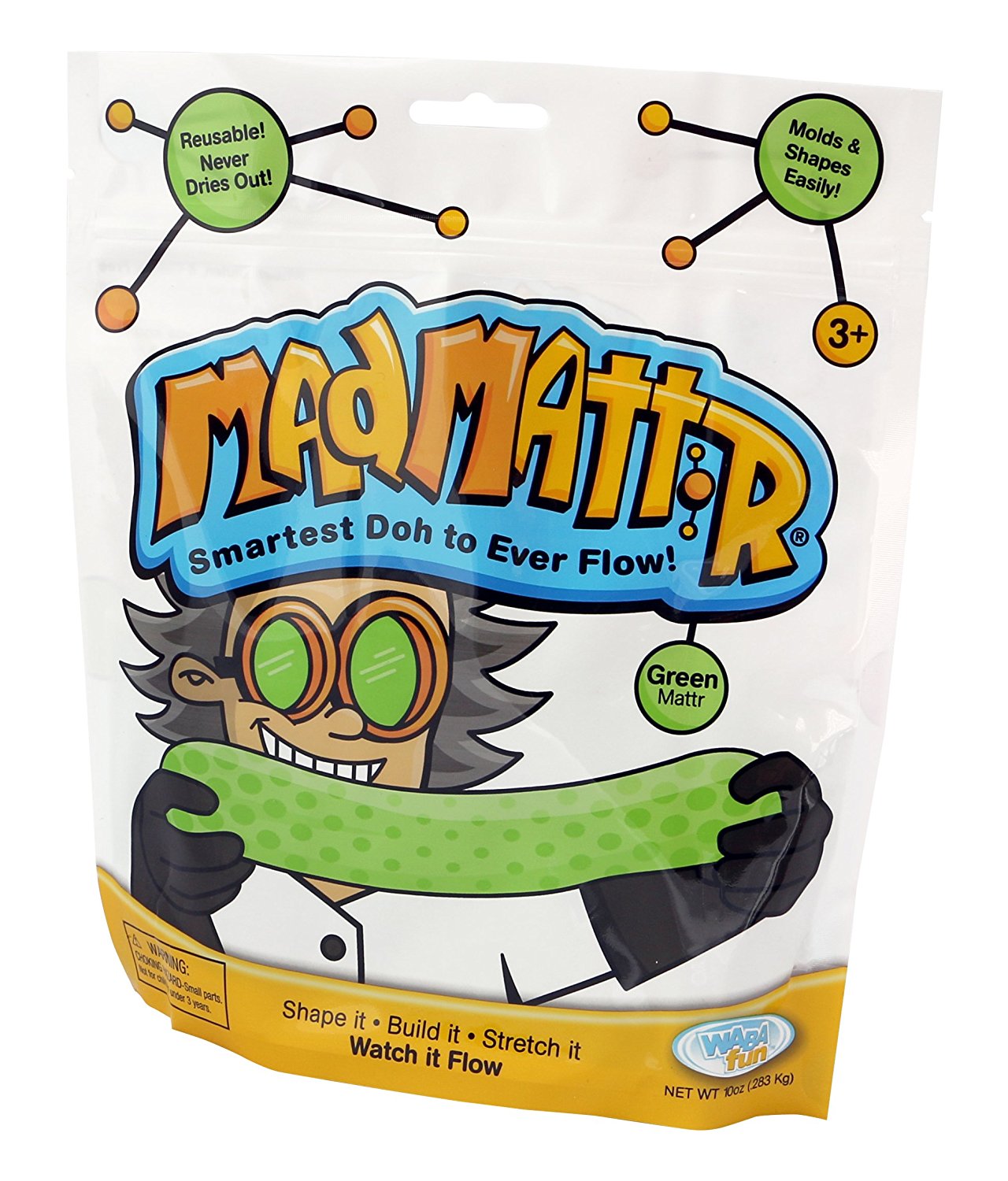MAD MATTR 10 OZ CRAZY DOUGH: GREEN