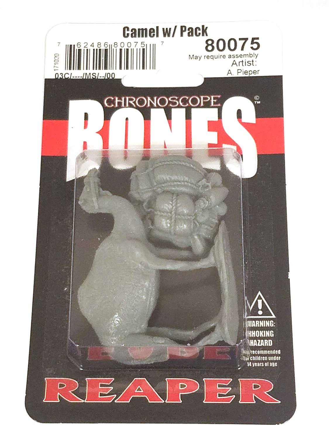 BONES MINIATURE CAMEL W/PACK