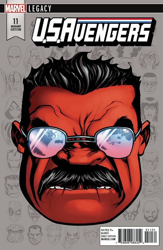 US AVENGERS #11 1:10 MCKONE LEGACY HEADSHOT VARIANT LEG