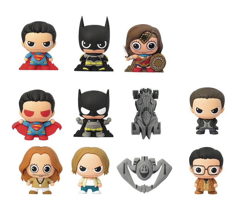 BATMAN VS SUPERMAN LASER CUT FIG KEYRING