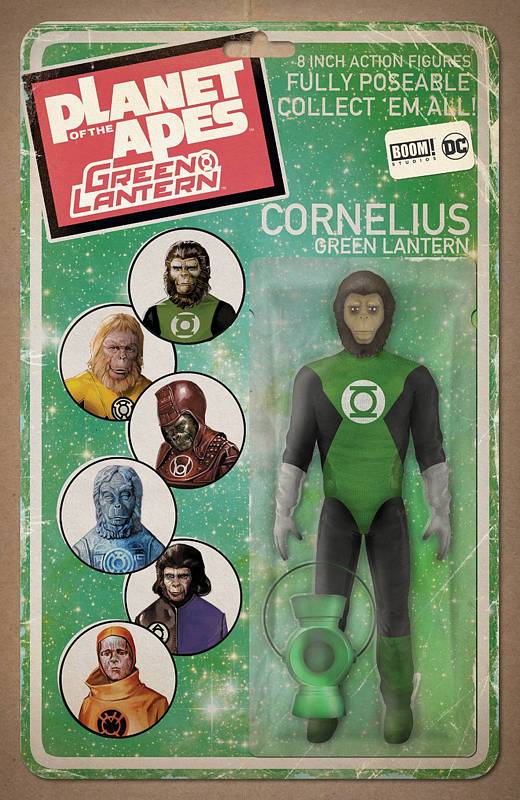PLANET OF APES GREEN LANTERN #1 UNLOCK ACTION FIGURE VARIANT