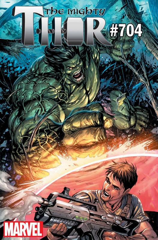MIGHTY THOR #704 HULK VARIANT LEG