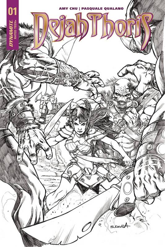 DEJAH THORIS #1 CVR H 1:40 COPY DAVILA B&W VARIANT