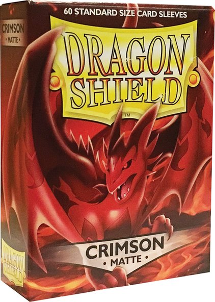 DRAGON SHIELD 60ct CRIMSON MATTE