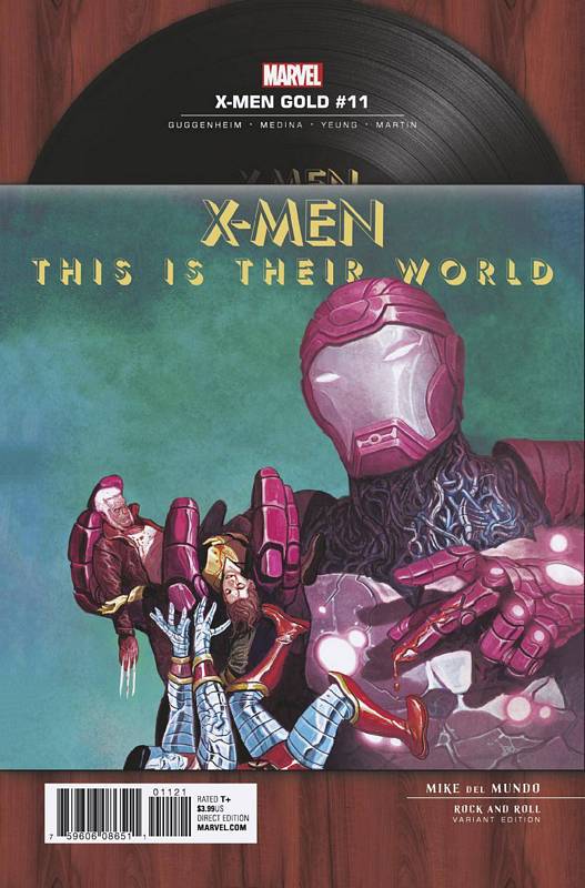 X-MEN GOLD #11 1:15 DEL MUNDO ROCK N ROLL VARIANT