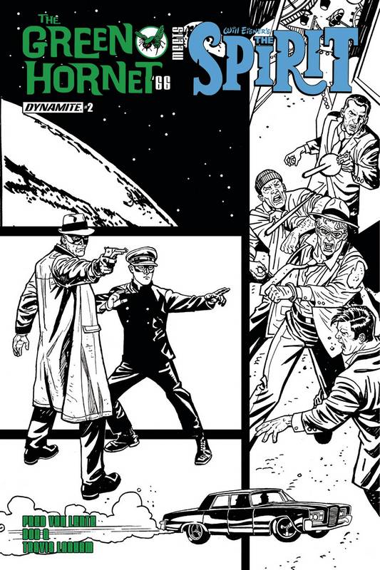 GREEN HORNET 66 MEETS SPIRIT #2 (OF 5) CVR B 1:10 VARIANT  GREEN HORNET 66 MEETS SPIRIT #2 (OF 5) CVR B 1:10 VARIANT