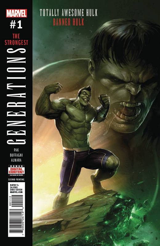 GENERATIONS BANNER HULK & TOTALLY AWESOME HULK #1 2ND PTG VA