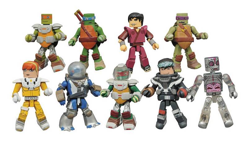 TMNT MINIMATES SER 5 FOIL BMB COUNTER DISPLAY