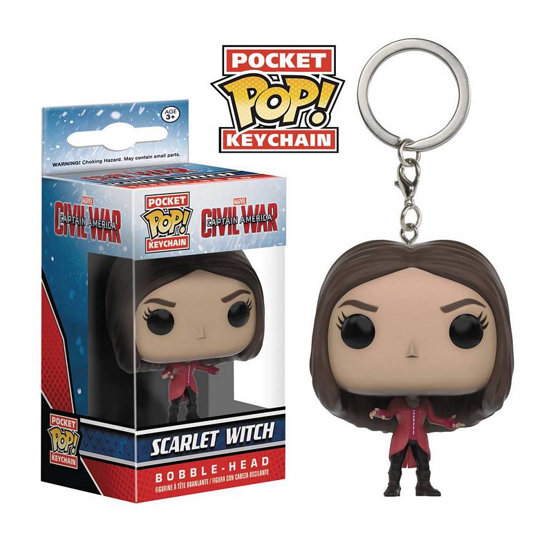 POCKET POP CAP AMER 3 SCARLET WITCH VINYL FIG KEYCHAIN