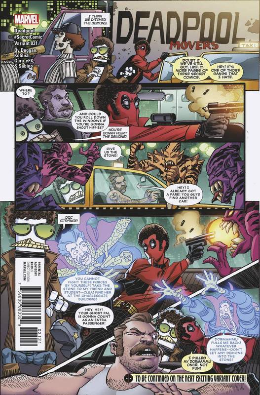 DEADPOOL #31 KOBLISH SECRET VARIANT