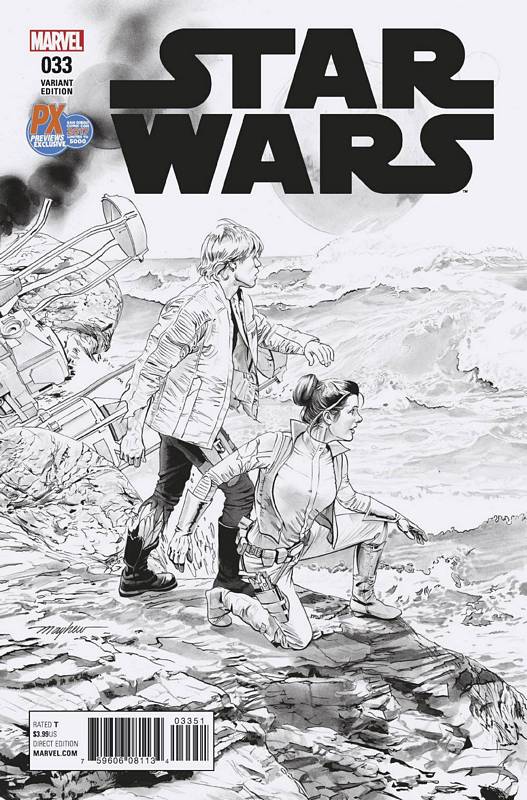 SDCC 2017 STAR WARS #33 B&W VARIANT