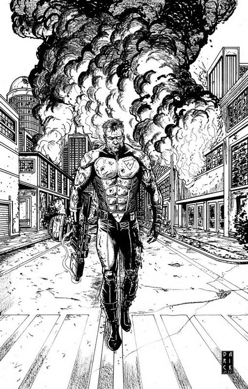 HARBINGER RENEGADE #5 CVR E 1:50 BW SKETCH ROBERTSON VARIANT