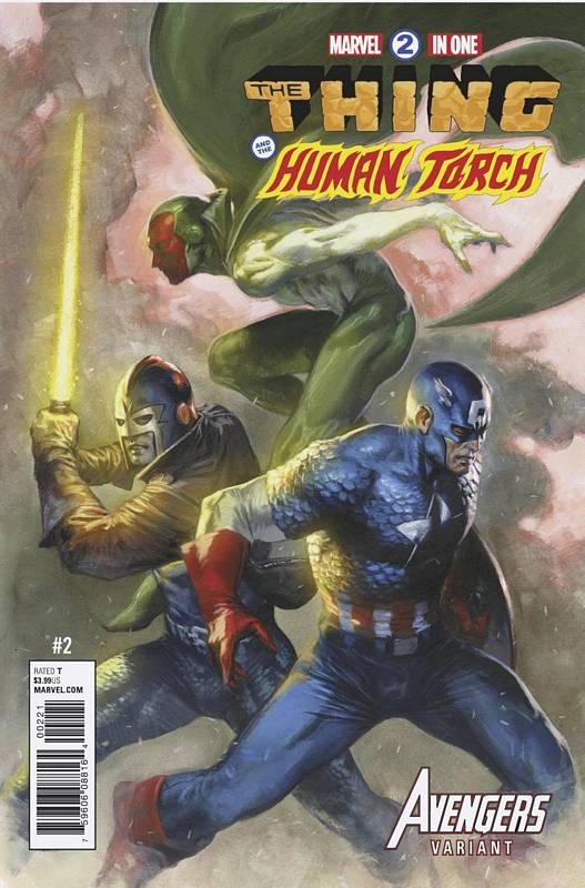 MARVEL TWO-IN-ONE #2 DELLOTTO AVENGERS VARIANT LEG