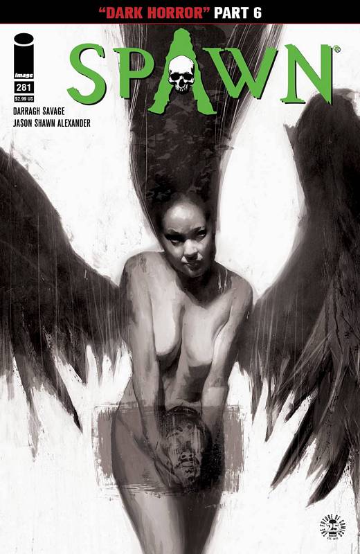 SPAWN #281 CVR B B&W ALEXANDER
