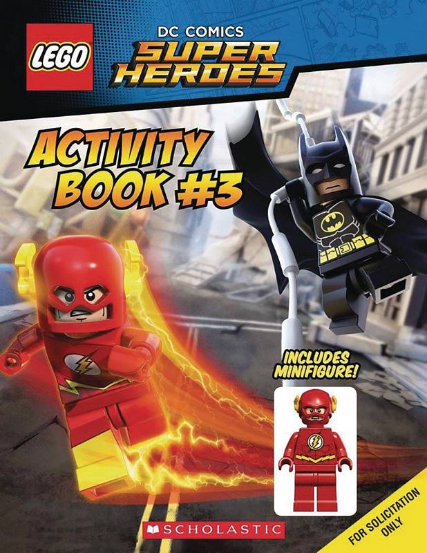 LEGO DC SUPER HEROES ACTIVITY BOOK #3 W FLASH MINIFIGURE