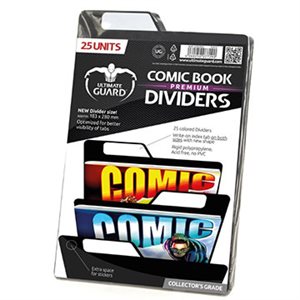 COMIC BOOK PREMIUM DIVIDERS BLACK (25)