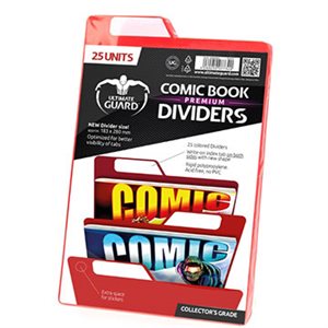 COMIC BOOK PREMIUM DIVIDERS RED (25)