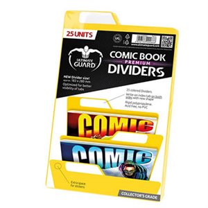 COMIC BOOK PREMIUM DIVIDERS YELLOW (25)