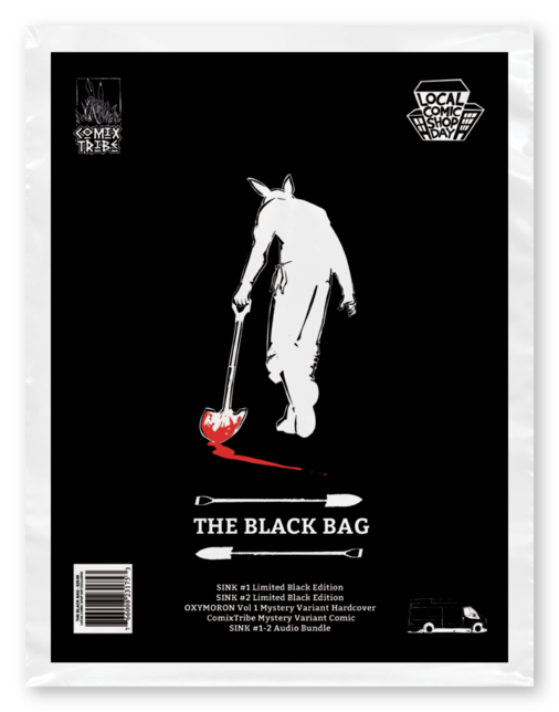 LCSD 2017 COMIXTRIBE BLACK BAG CONTAINING SINK #1 & SINK #2 VARIANT