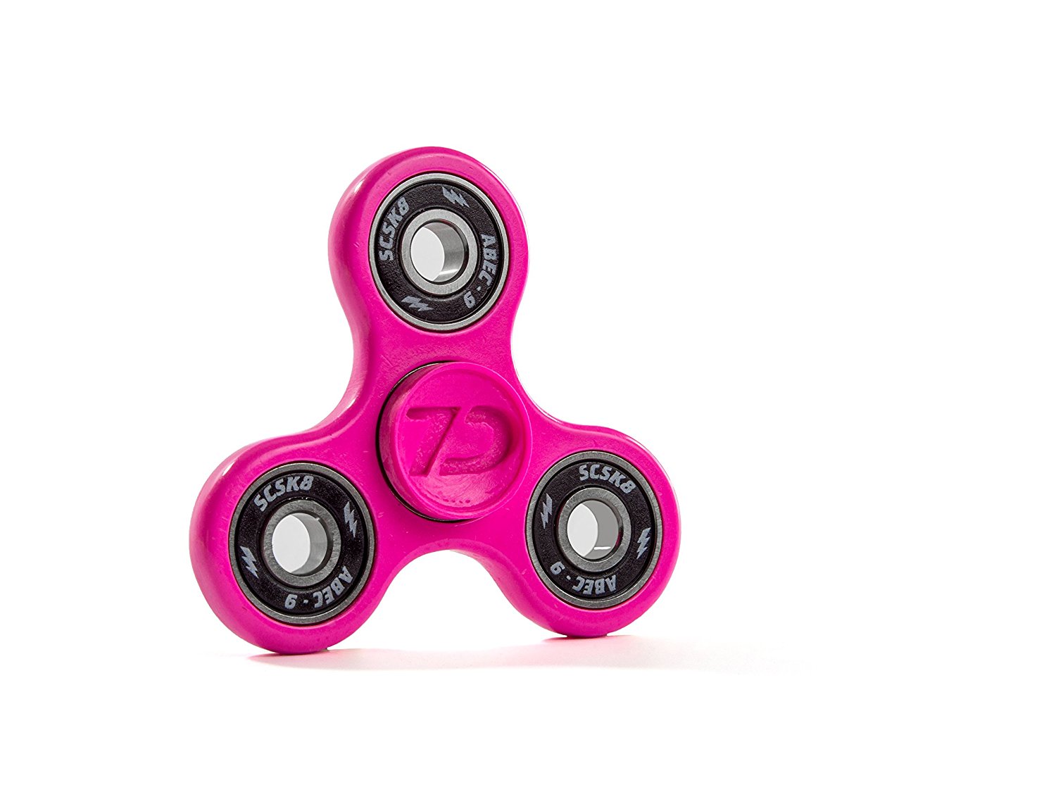 7D Tri-Spinner Premium Edition Tricks & Fidget Toy! Neon Pink