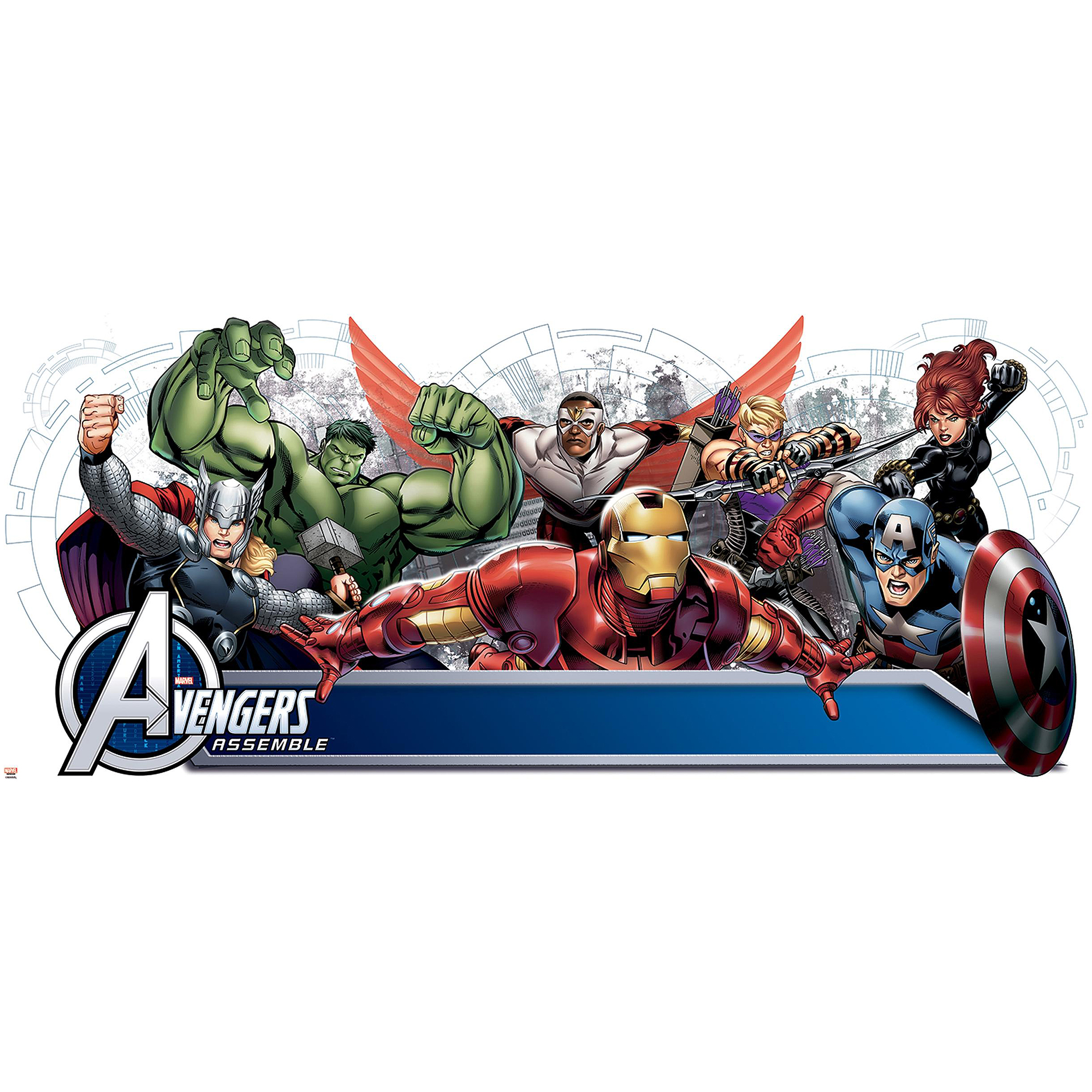 AVENGERS ASSEMBLE W/ HEADBOARD DECAL