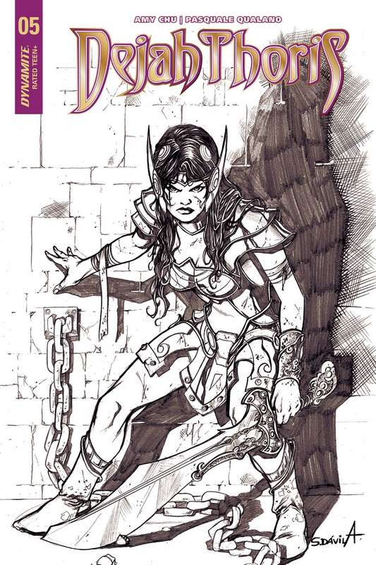 DEJAH THORIS #5 CVR E 1:20 COPY DAVILA B&W VARIANT