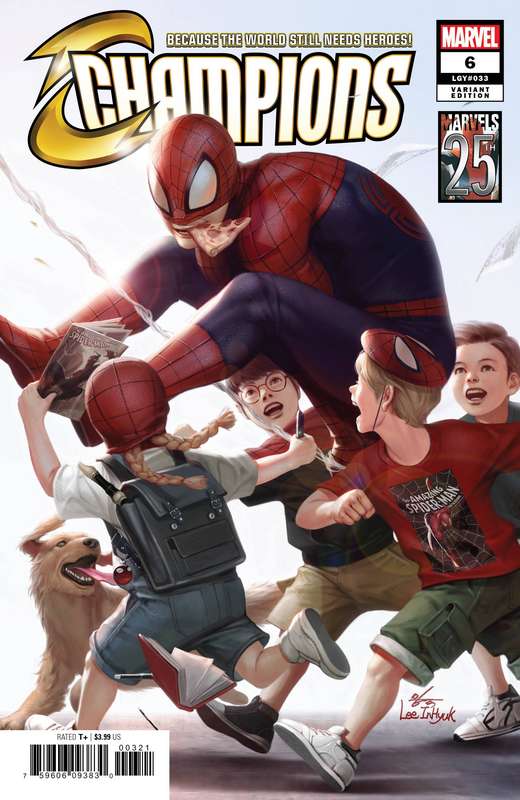 CHAMPIONS #6 INHYUK LEE MARVELS 25TH TRIBUTE VARIANT