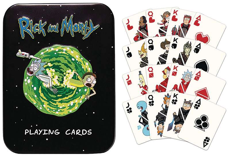 RICK & MORTY PLAYING CARDS TIN