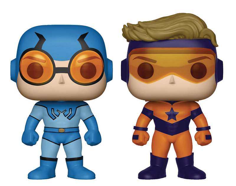 POP HEROES BOOSTER GOLD & BLUE BEETLE PX VINYL FIGURE 2 PACK