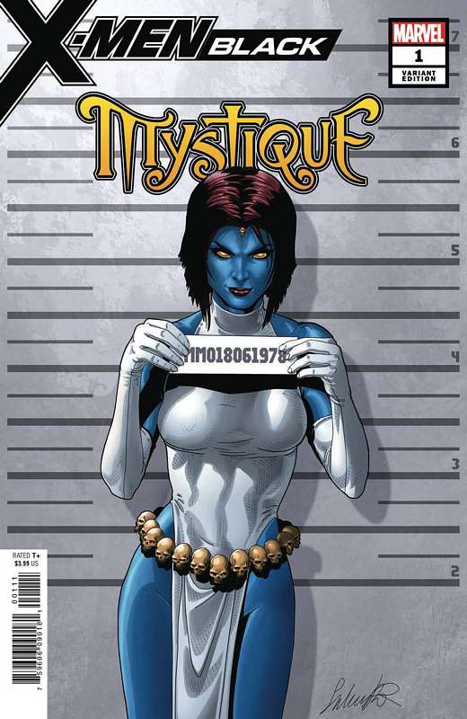 X-MEN BLACK MYSTIQUE #1 LARROCA MUGSHOT VARIANT