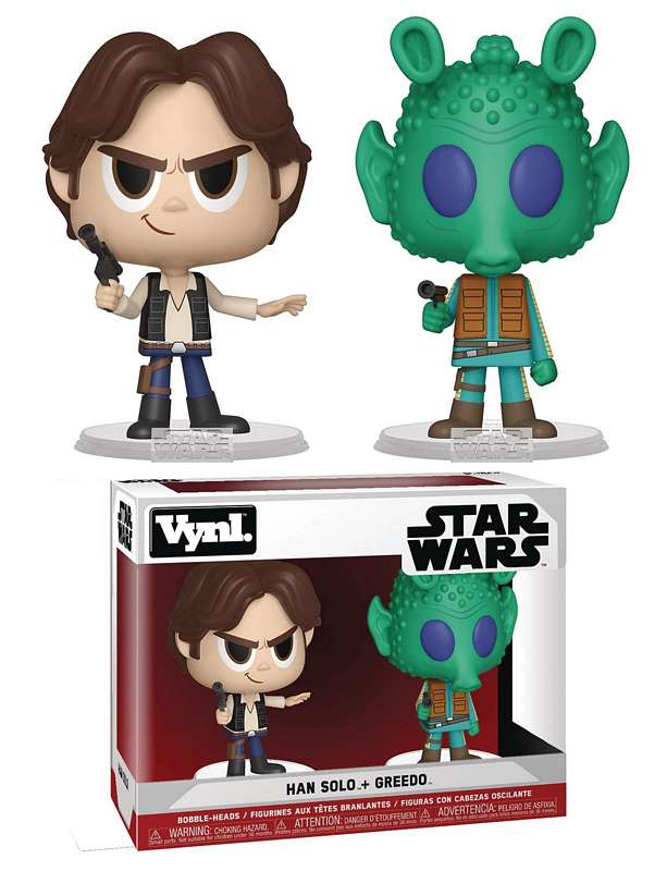 VYNL STAR WARS HAN SOLO & GREEDO VINYL FIGURE 2PK