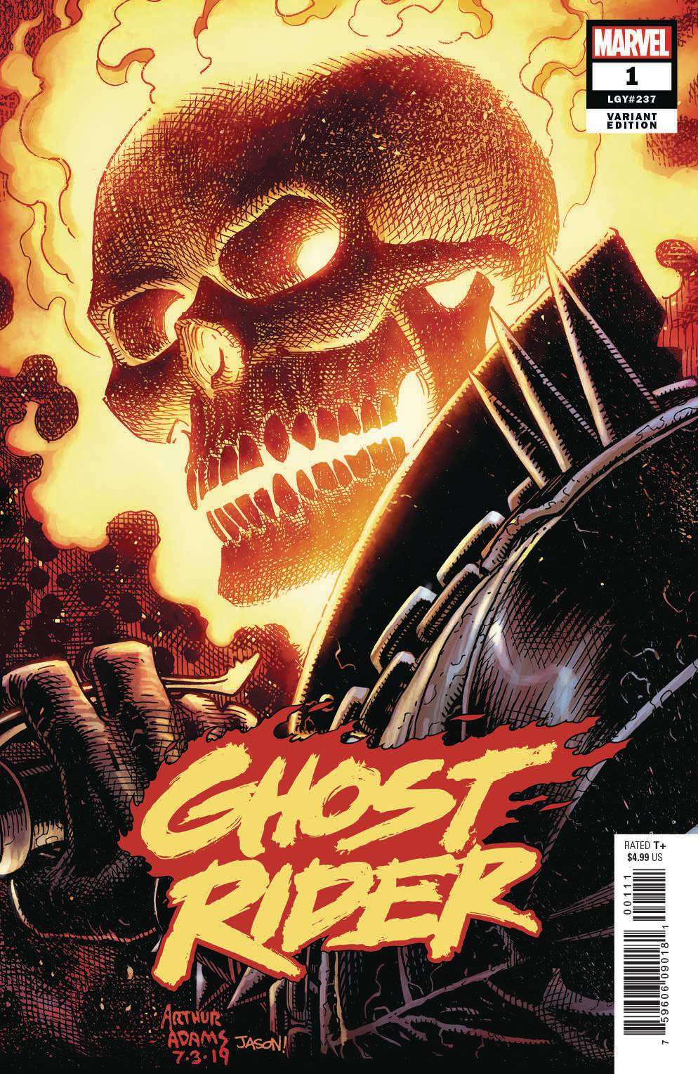 GHOST RIDER #1 1:50 ADAMS VARIANT