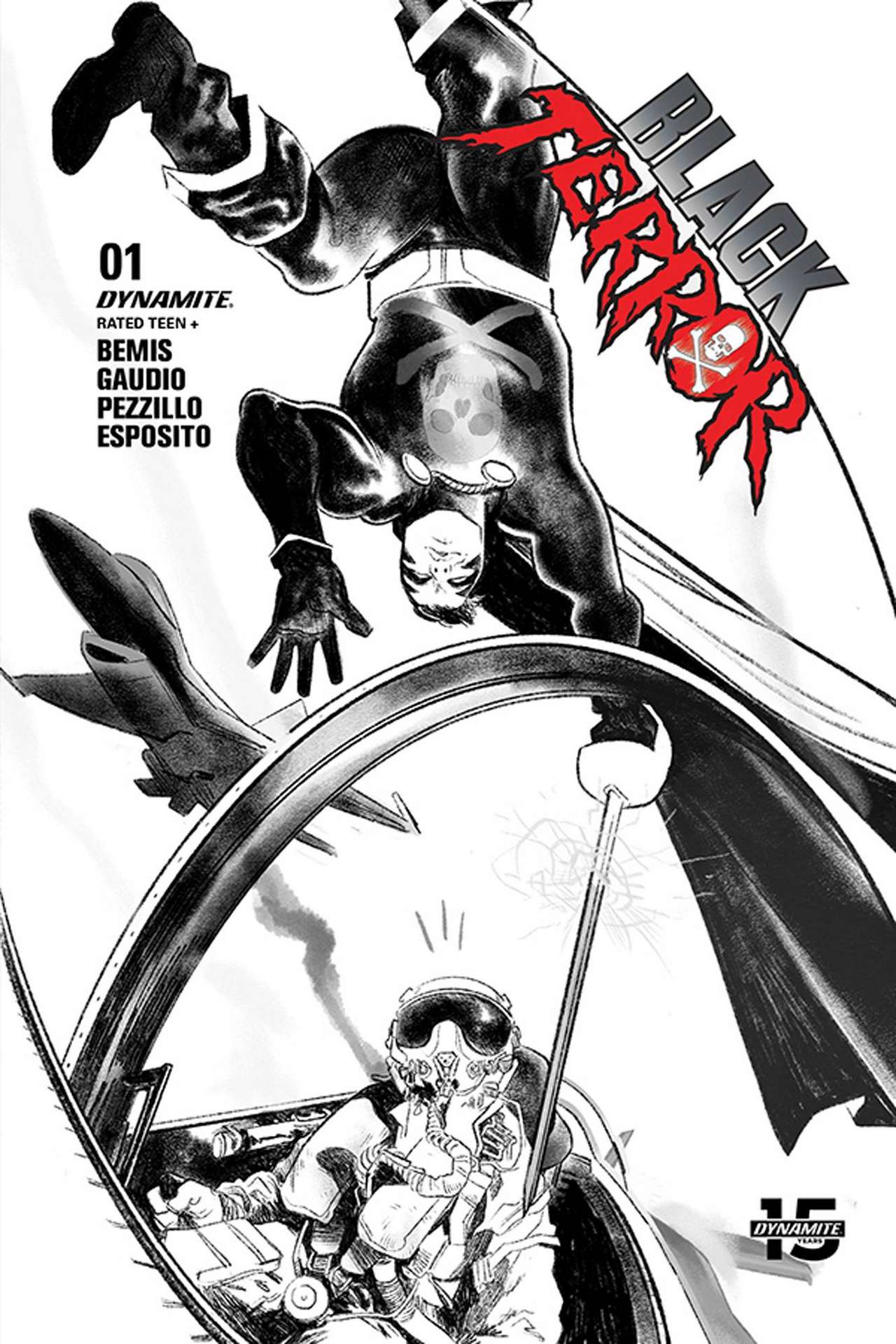 BLACK TERROR #1 1:40 HENDERSON B&W VARIANT