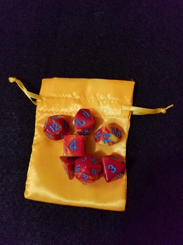 Nested Egg Gaming Sunburst Dice Set with Bag (7 CT)