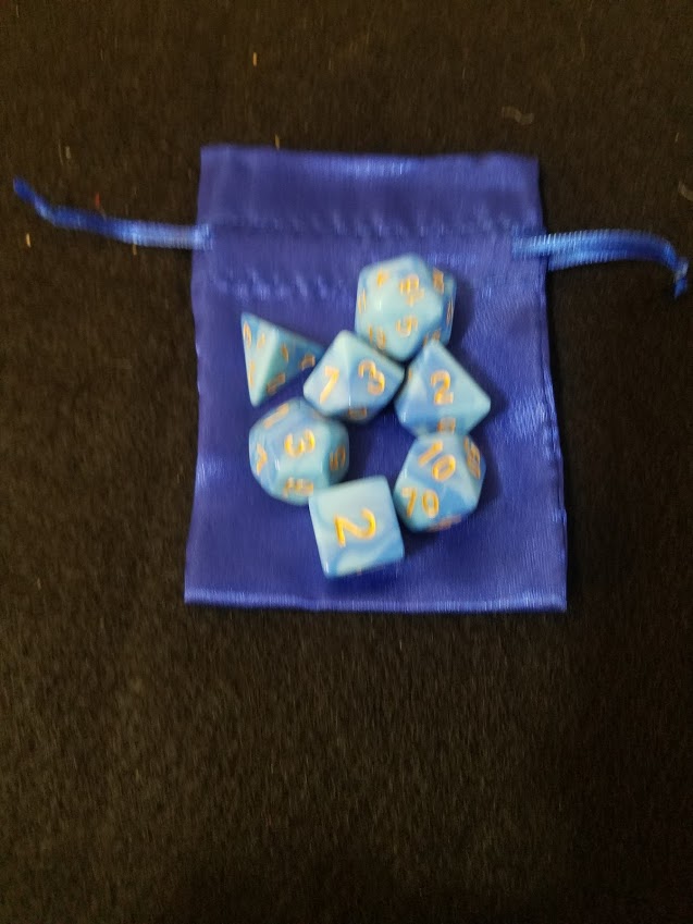 Nested Egg Gaming Whispy Dice Set with Bag (7 CT)