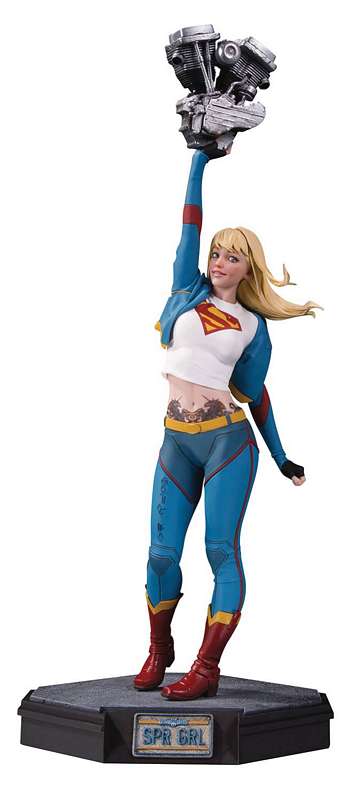 GOTHAM CITY GARAGE SUPERGIRL STATUE