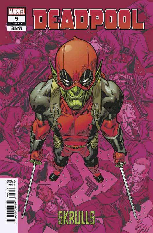 DEADPOOL #9 HAWTHORNE SKRULLS VARIANT